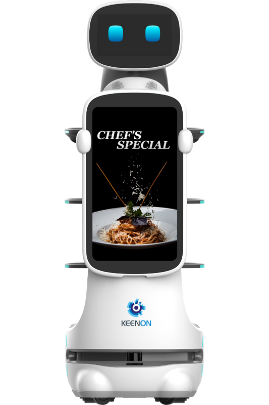 KEENON DinerBot T10 Serviceroboter mit 23,8-Zoll-Werbedisplay / Leasing ab 346,00€