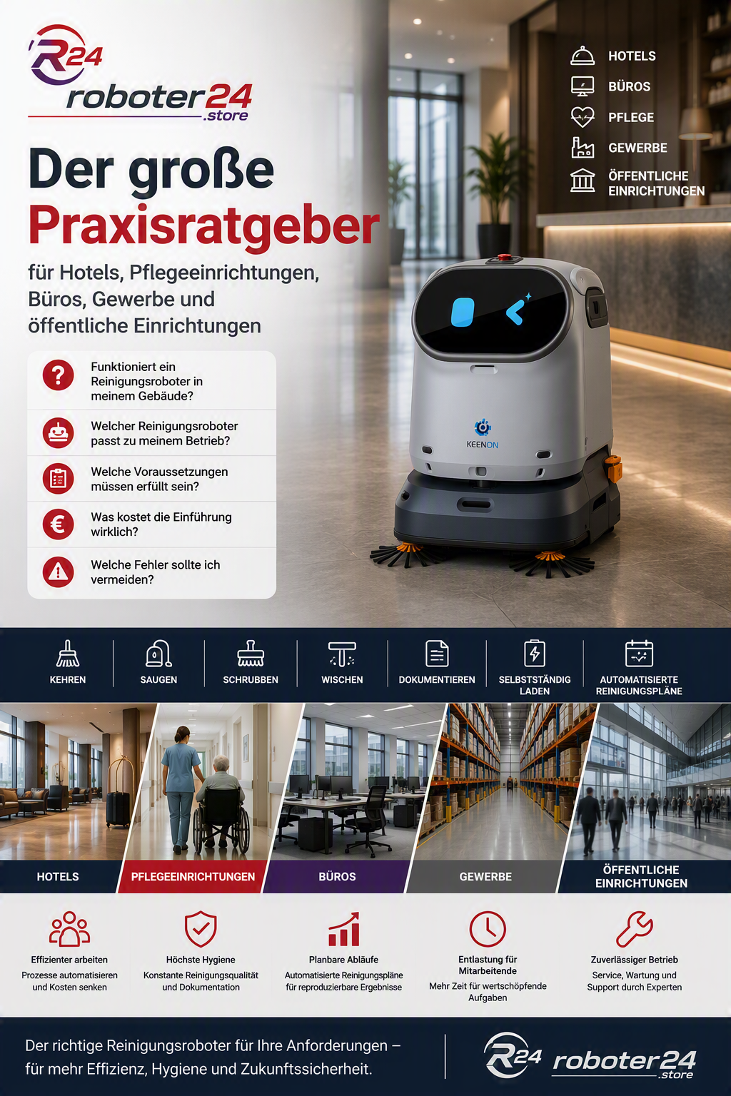 Reinigungsroboter erfolgreich einführen: Worauf Unternehmen vor dem Kauf und bei der Einrichtung achten sollten