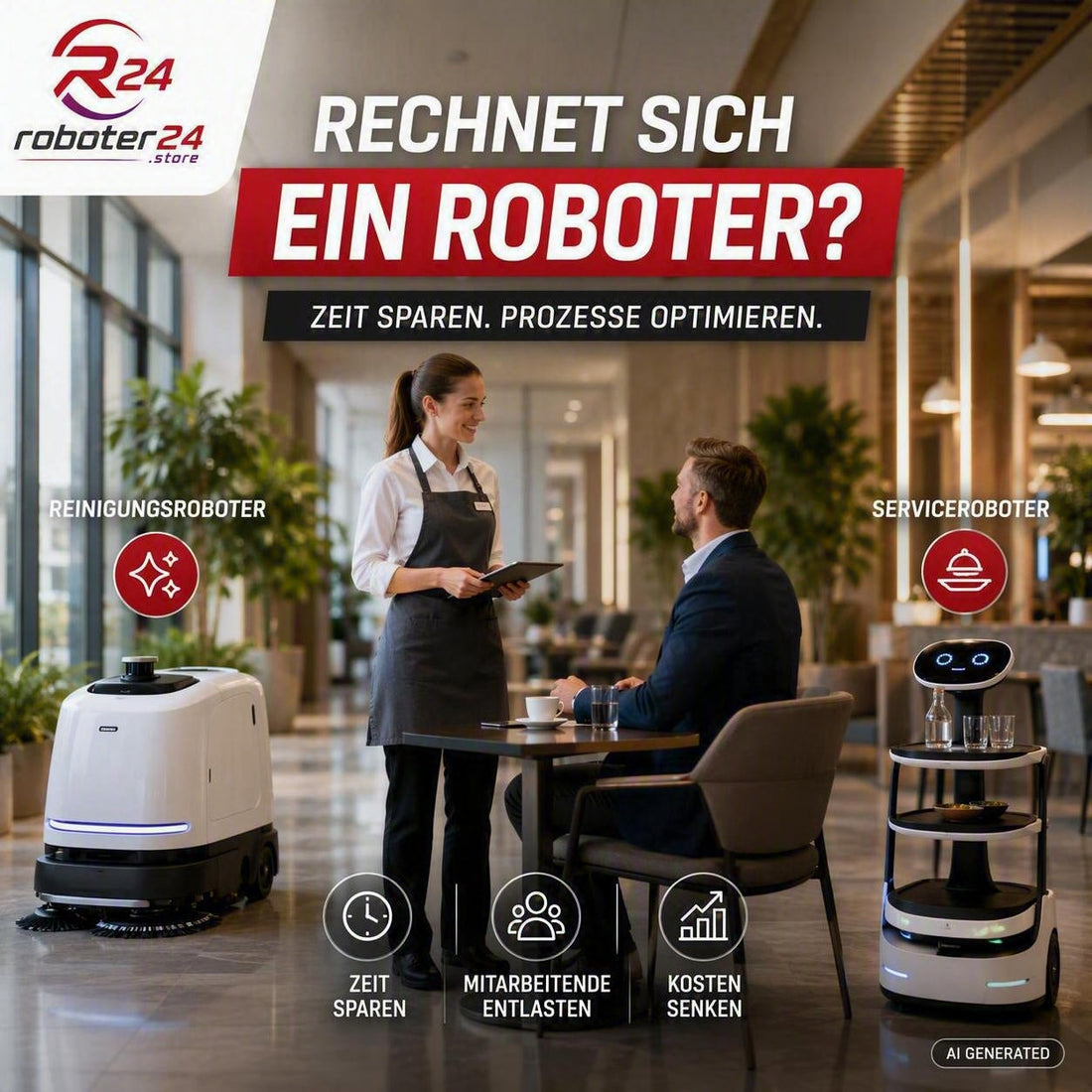 Wie schnell rechnet sich ein Serviceroboter oder Reinigungsroboter? Lohnt sich ein Reinigungsroboter wirtschaftlich?