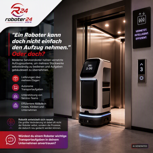 Können Roboter Aufzüge nutzen und mehrere Etagen bedienen? Die Technik dahinter einfach erklärt