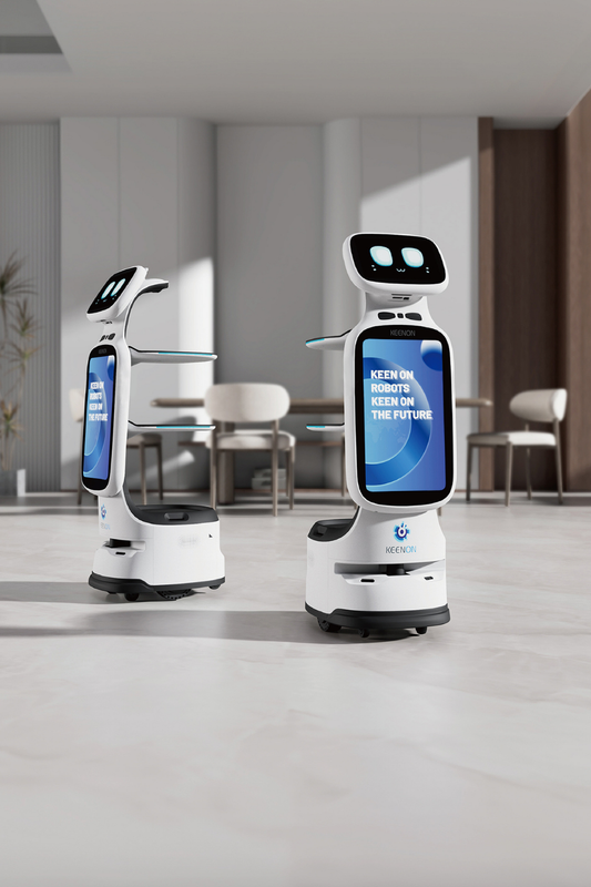 KEENON DINERBOT T11 Serviceroboter für schmale Gänge mit 49 cm Durchfahrtsbreite / Leasing ab 273,00€