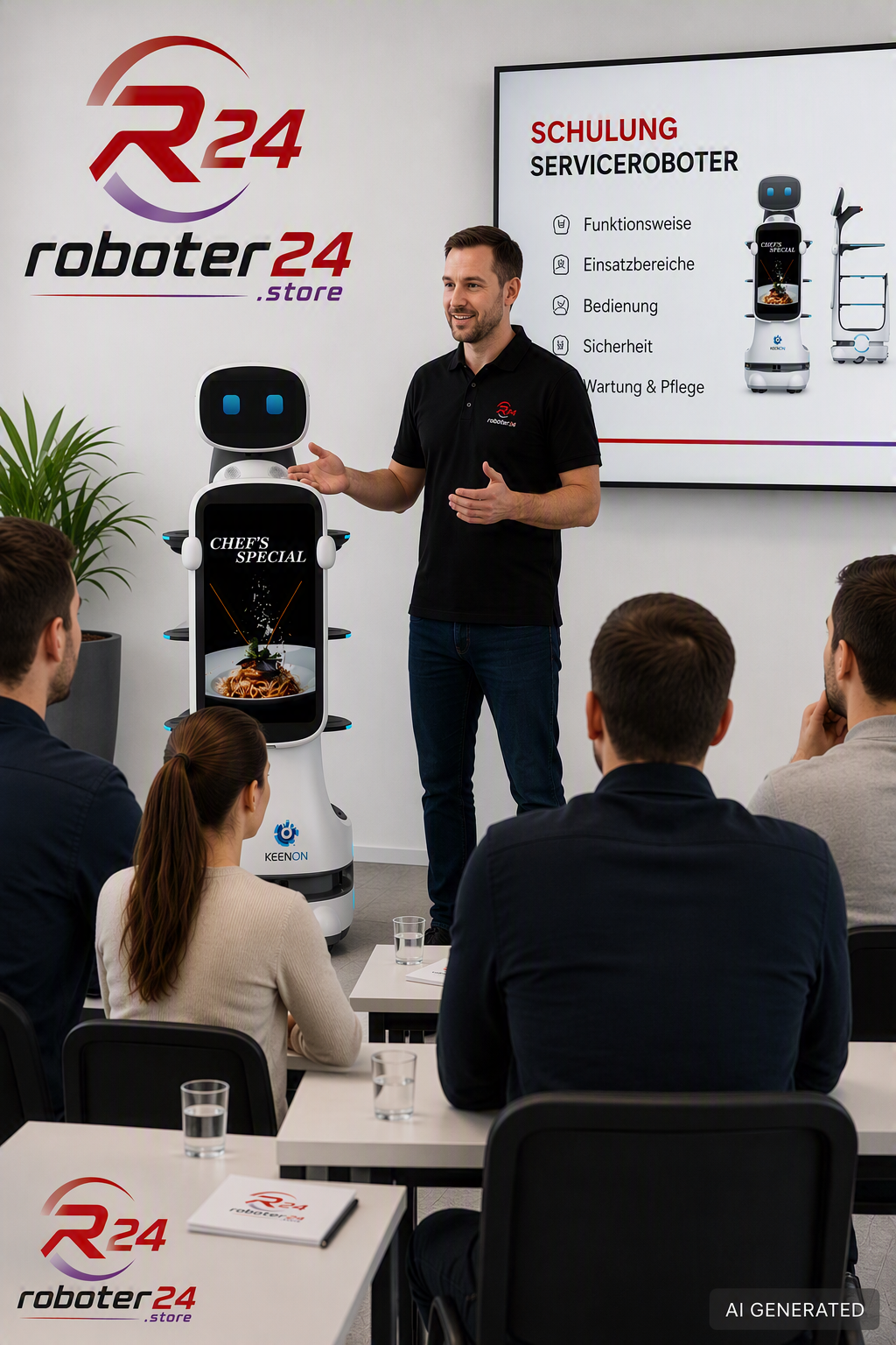 Keenon Roboter Schulung  – Professionelles Anwendertraining vor Ort oder online