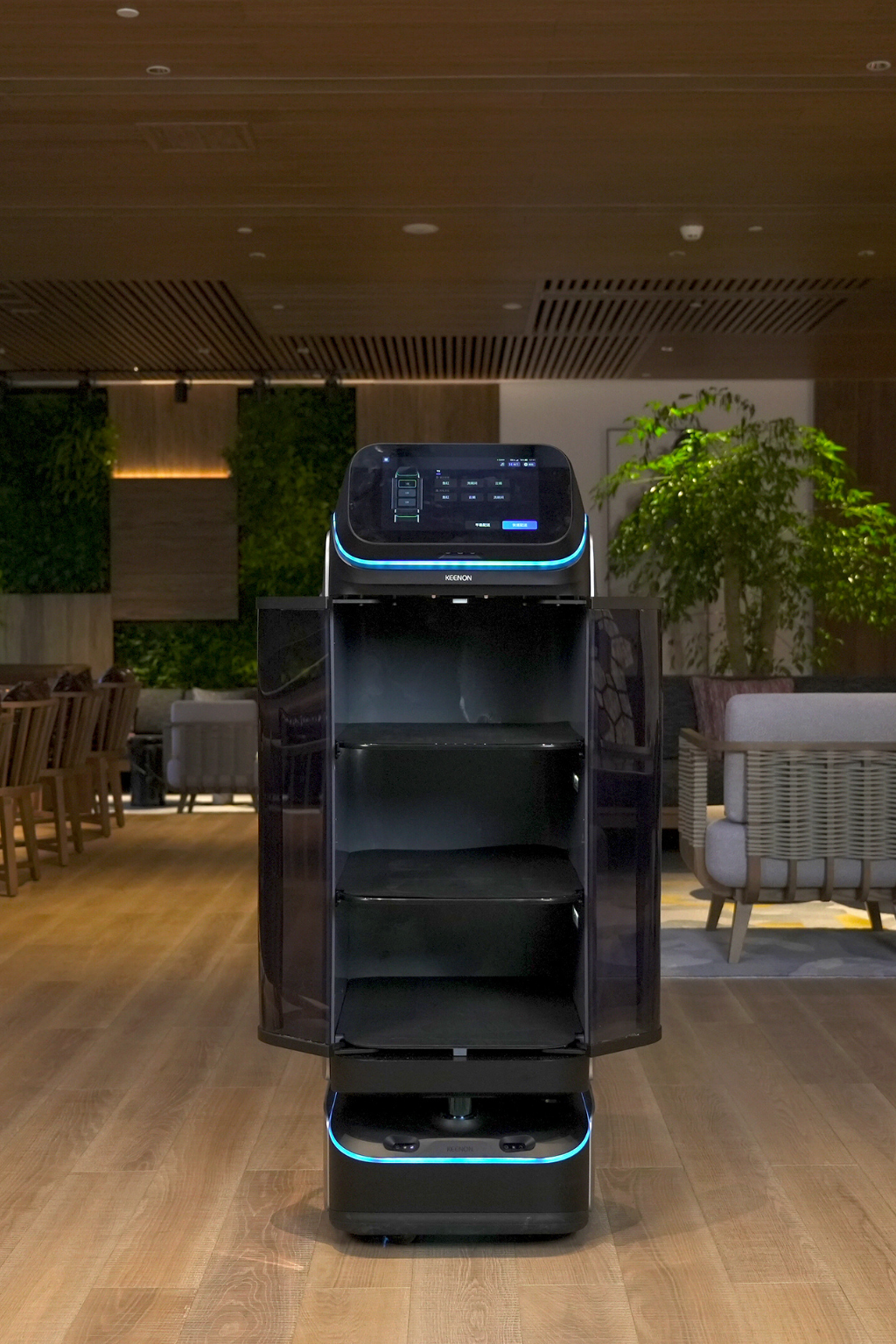 KEENON DINERBOT T3 Serviceroboter mit geschlossener Transportkabine / Leasing ab 303,00€