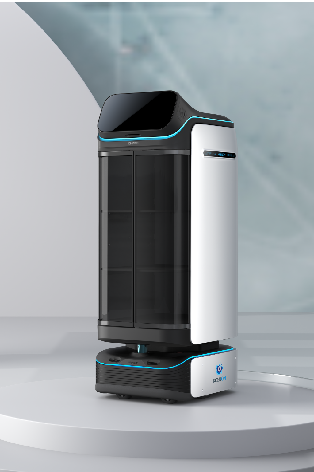 KEENON DINERBOT T3 Serviceroboter mit geschlossener Transportkabine / Leasing ab 303,00€