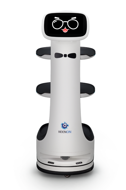 KEENON DINERBOT T8 Serviceroboter für schmale Gänge & autonome Speisenauslieferung / Leasing ab 231,00€