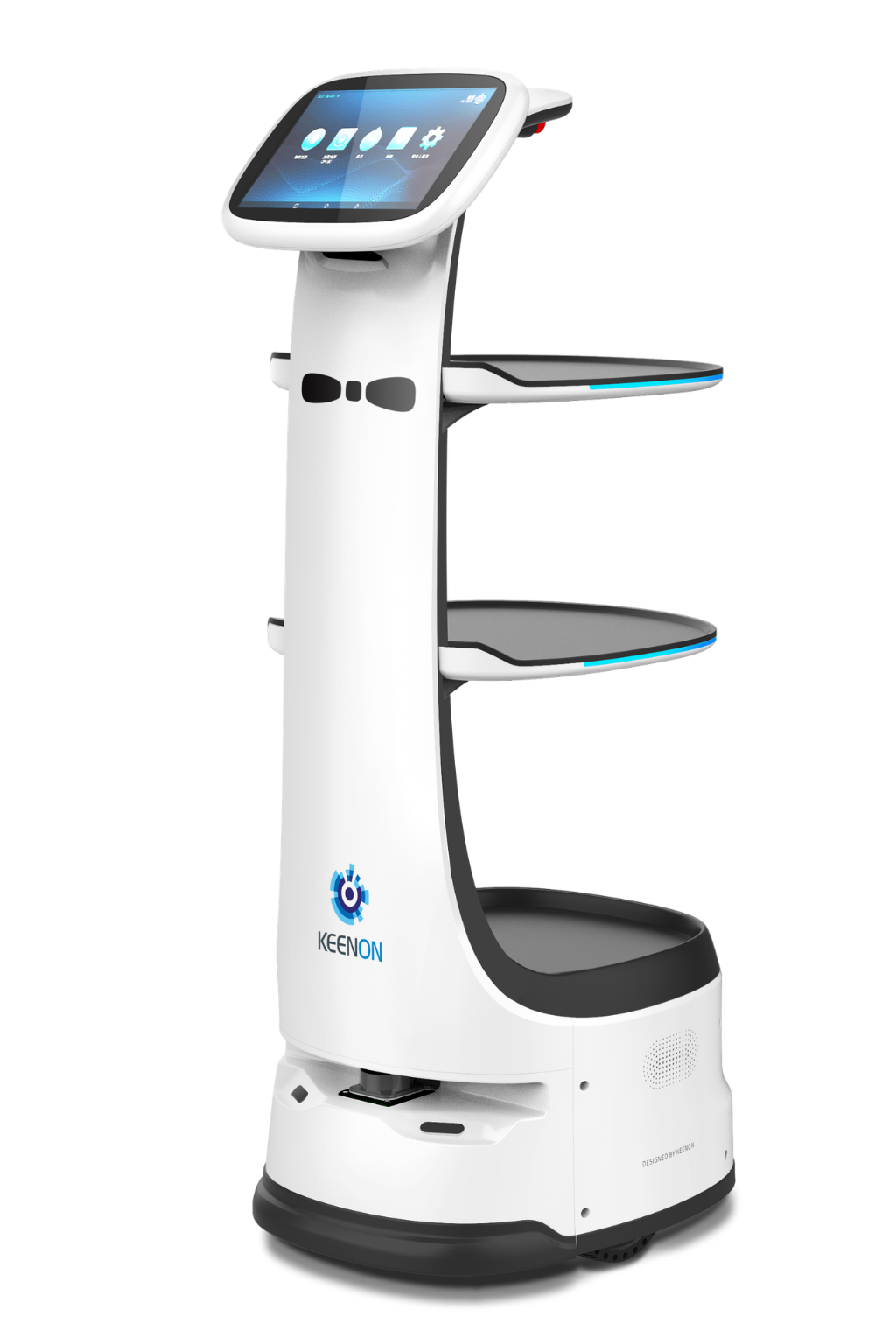 KEENON DINERBOT T8 Serviceroboter für schmale Gänge & autonome Speisenauslieferung / Leasing ab 172,00€