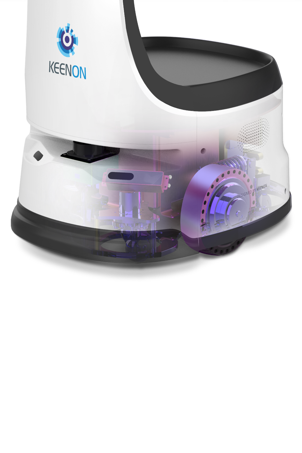KEENON DINERBOT T8 Serviceroboter für schmale Gänge & autonome Speisenauslieferung / Leasing ab 172,00€