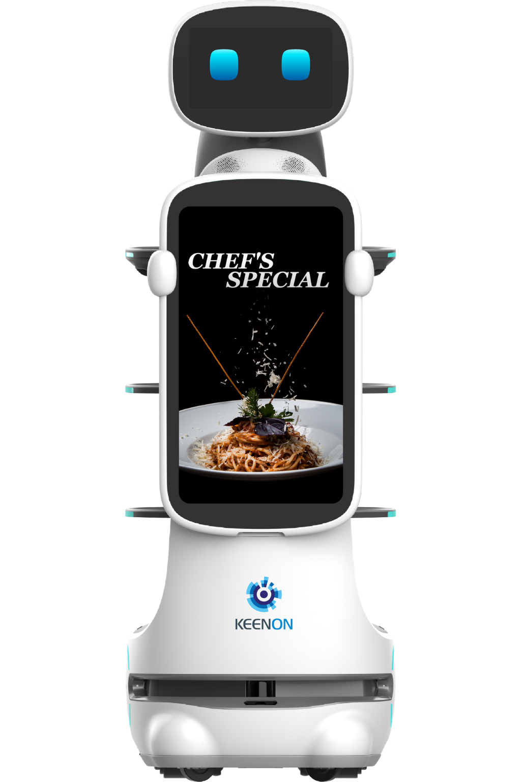 KEENON DinerBot T10 Serviceroboter mit 23,8-Zoll-Werbedisplay / Leasing ab 268,00€