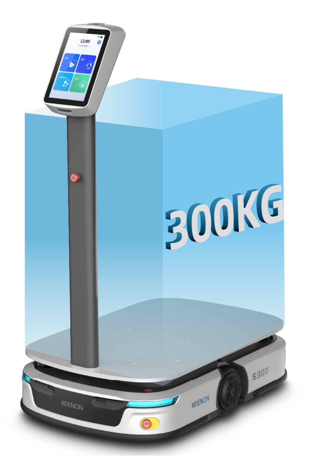 KEENON S300 Schwerlastroboter für autonomen Materialtransport bis 300 kg / Leasing ab 350,00€