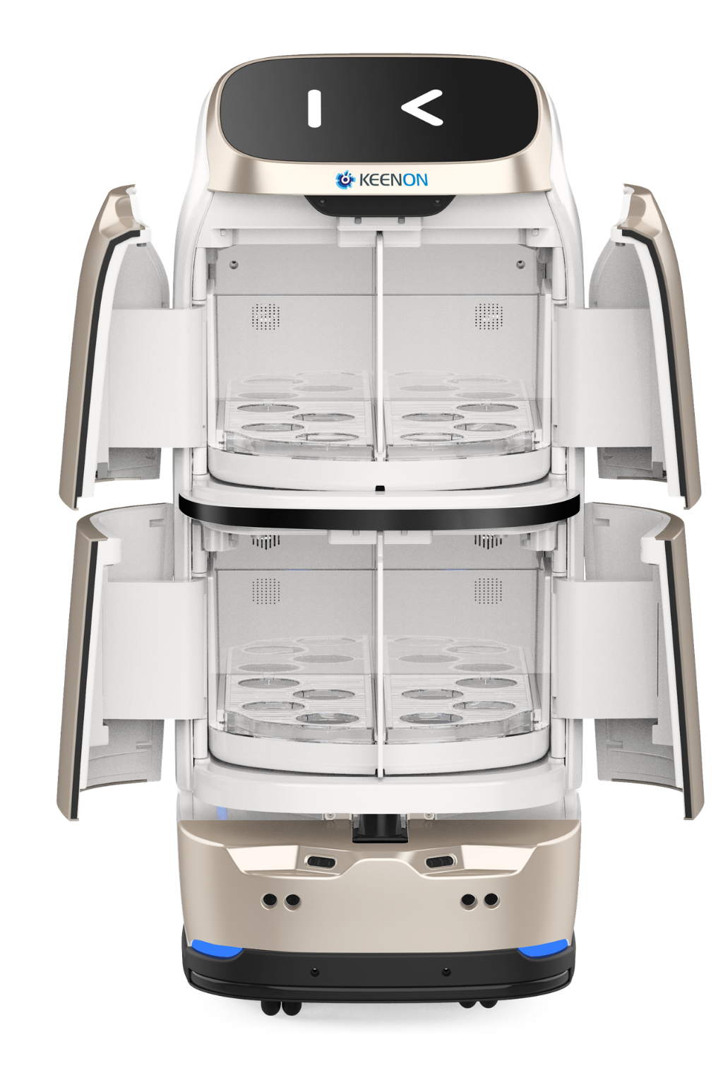 KEENON W3 Butlerbot Serviceroboter für autonome Lieferungen über mehrere Etagen / Leasing ab 345,00€