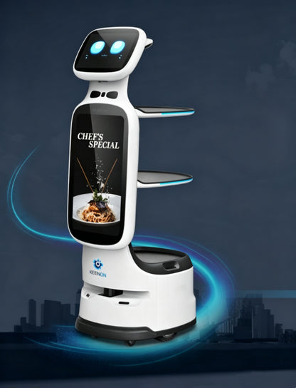 KEENON DINERBOT T11 Serviceroboter für schmale Gänge mit 49 cm Durchfahrtsbreite