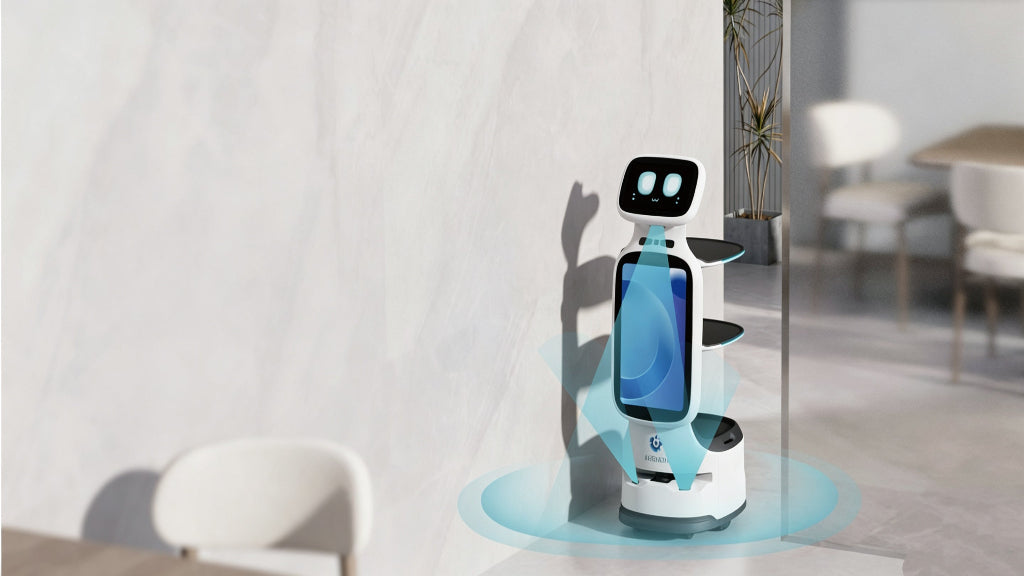 KEENON DINERBOT T11 Serviceroboter für schmale Gänge mit 49 cm Durchfahrtsbreite