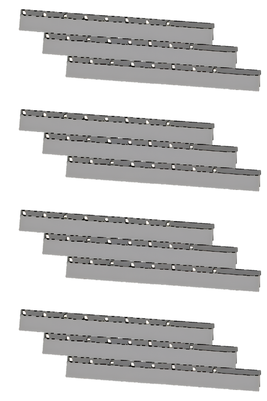 KEENON Roller Brush Scraper (12 pcs) für KLEENBOT C30 Reinigungsroboter