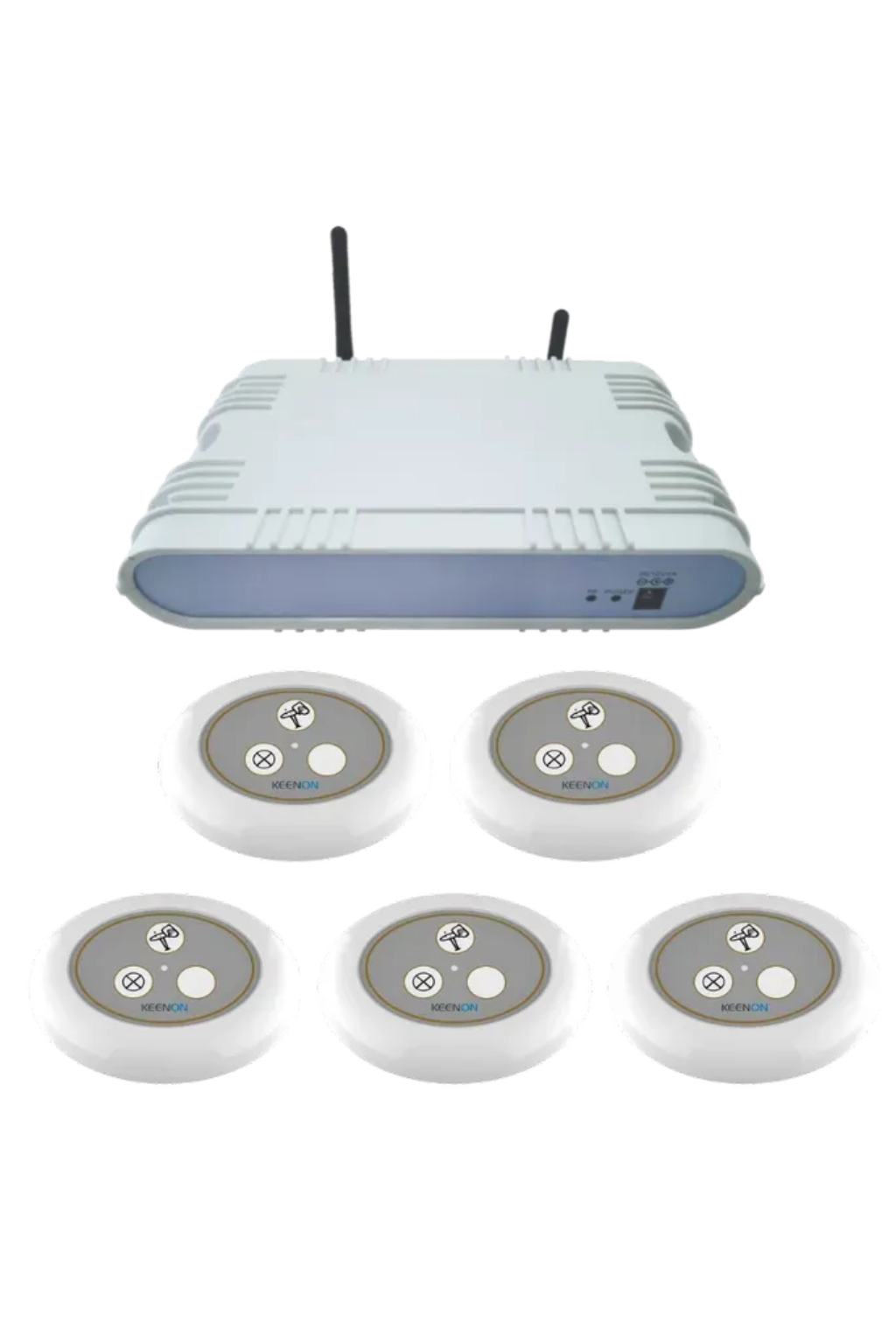 KEENON Call Button Set für T8, T9, T9 Pro & T10 – Serviceroboter-Rufsystem mit 5 Rufknöpfen