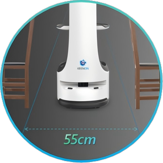 KEENON DINERBOT T8 Serviceroboter für schmale Gänge & autonome Speisenauslieferung