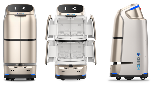 KEENON W3 Butlerbot Serviceroboter für autonome Lieferungen über mehrere Etagen