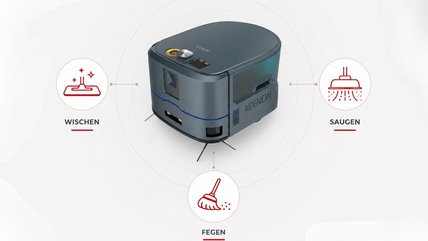 KEENON KLEENBOT C20 Reinigungsroboter mit 3-in-1 Reinigung für enge Bereiche