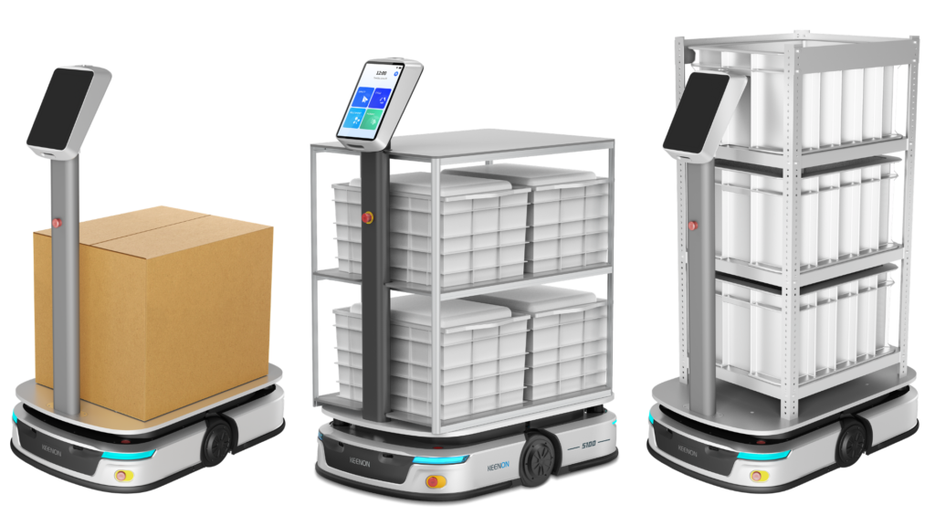KEENON S100 Schwerlastroboter für autonomen Materialtransport bis 100 kg