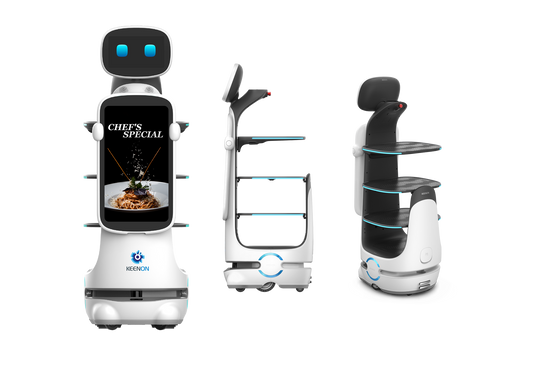 KEENON DinerBot T10 Serviceroboter mit 23,8-Zoll-Werbedisplay